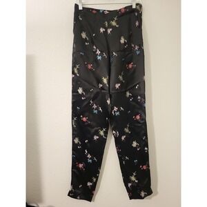 Silk Box Japanese Style Floral Pants‎